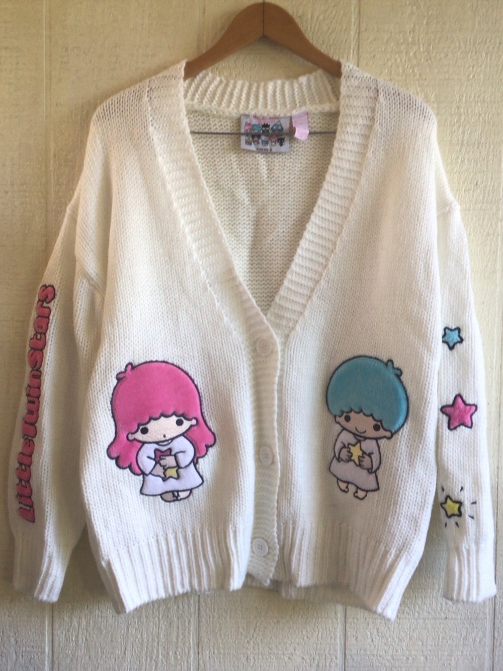 Sanrio Little Twin Stars x Forever 21 chunky knit cardigan